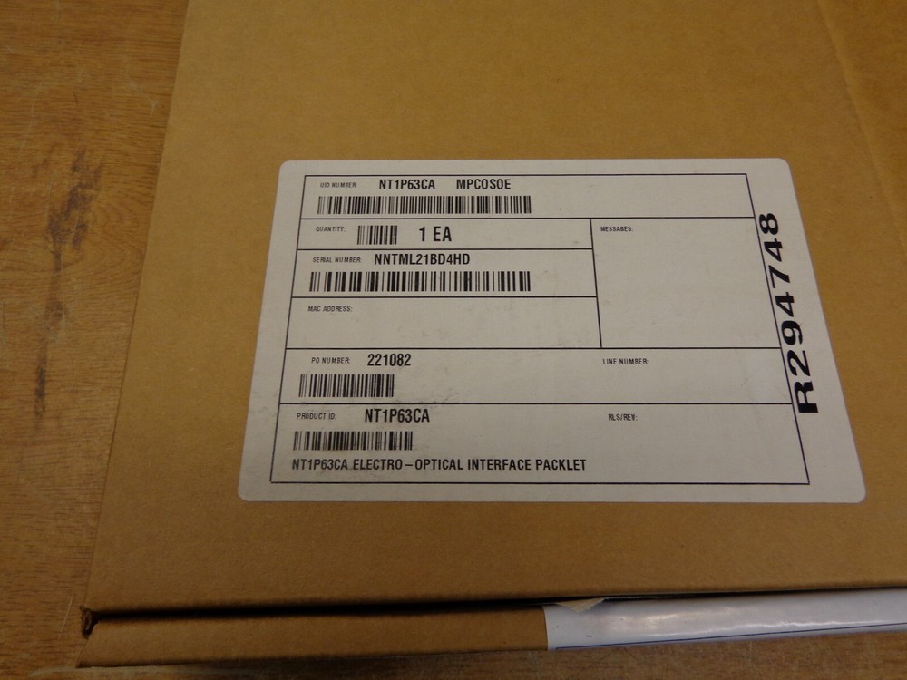 NEW (open box) Nortel NT1P63CA Electro Optical Interface Pack