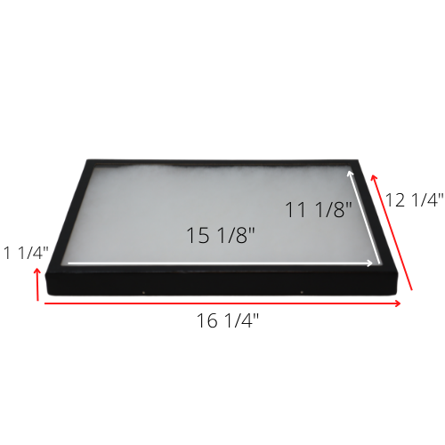 2 Pack of 12 x 16 x 1 1/4 Riker Display Cases Boxes for Collectibles Arrowheads