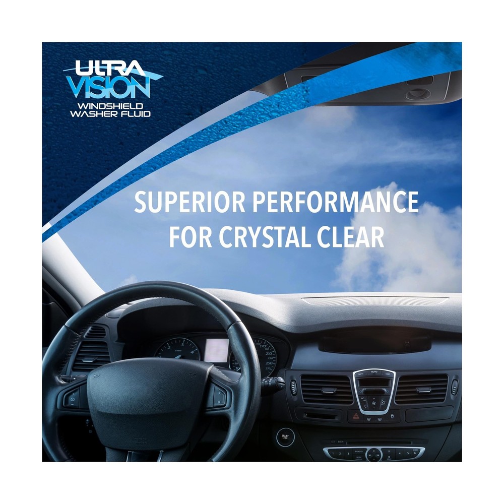 ULTRA 1PLUS Windshield Washer Fluid - Advanced Formula for Car Windshield Wip...
