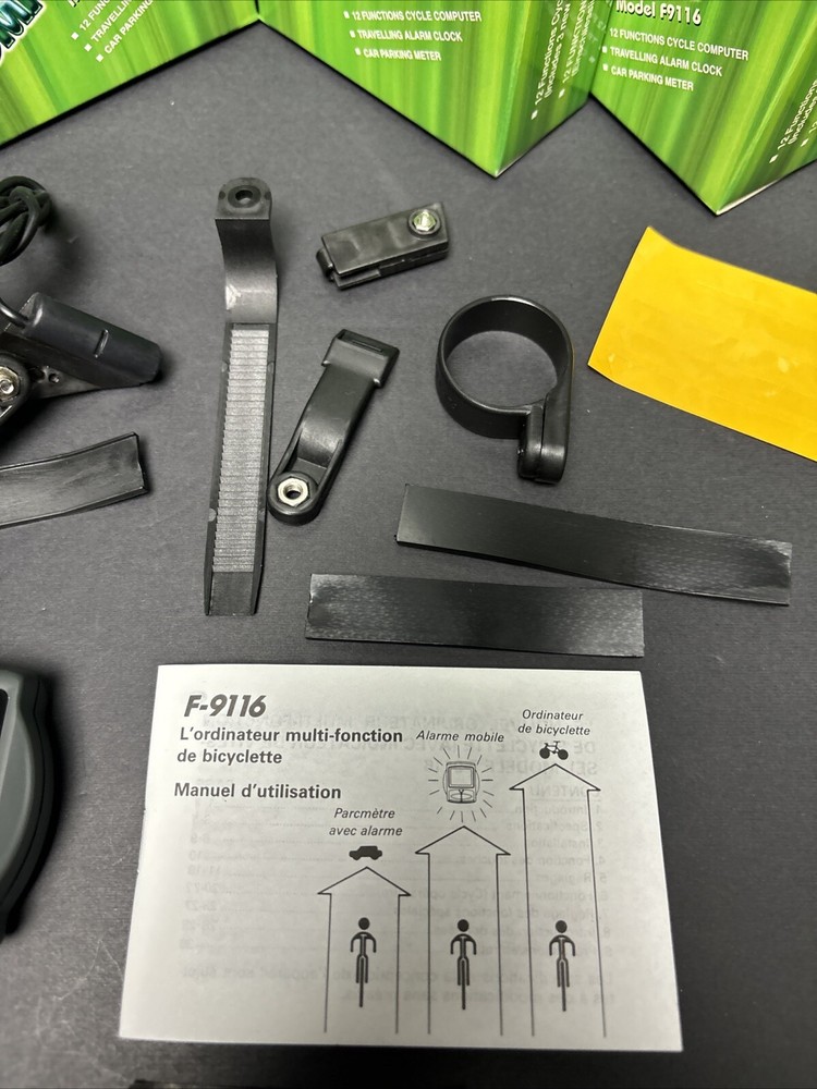 (10) Wired 12 Function Bike Cycling Computer Speedometer Tripmeter Odometer Time