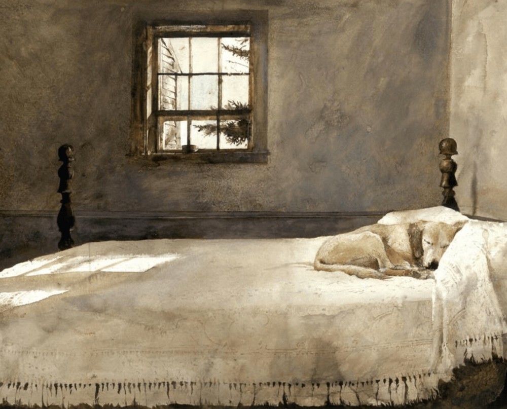 Print or Canvas - Master Bedroom by Andrew Wyeth - with Canvas Option