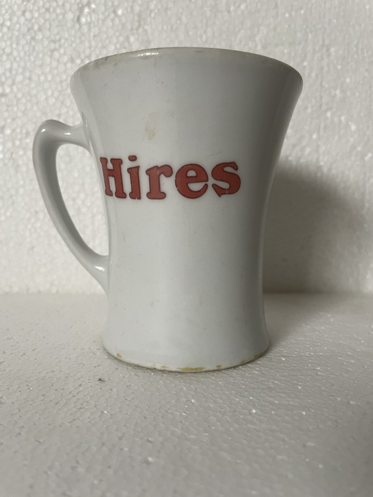vintage hires root beer mug with ugly kid.