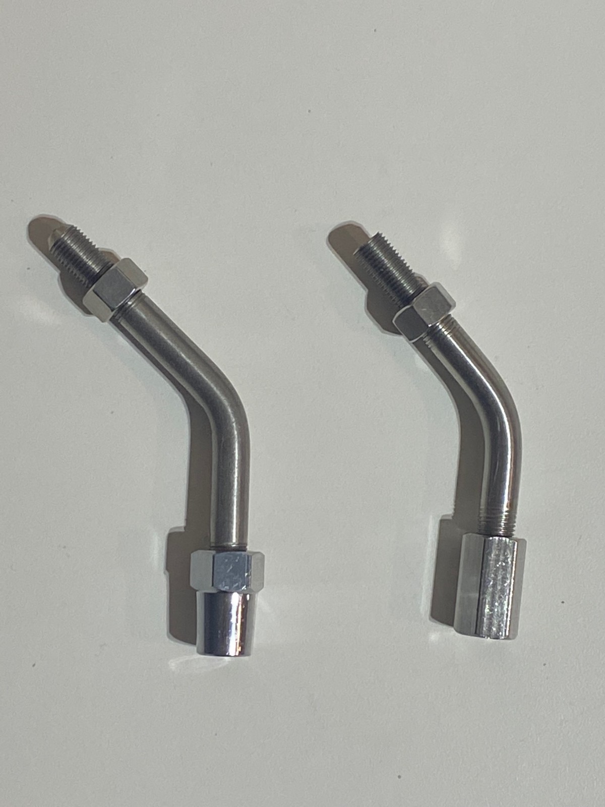 KENWORTH T680 Cb Radio Antenna BRACKET Cricket Style 45 degrees SS PAIR SET