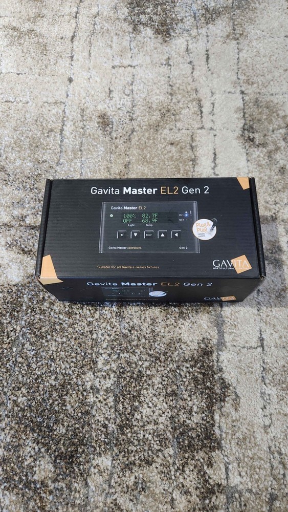 Gavita Master Controller EL2 Gen 2 Black – Dual Zone Lighting Control NEW