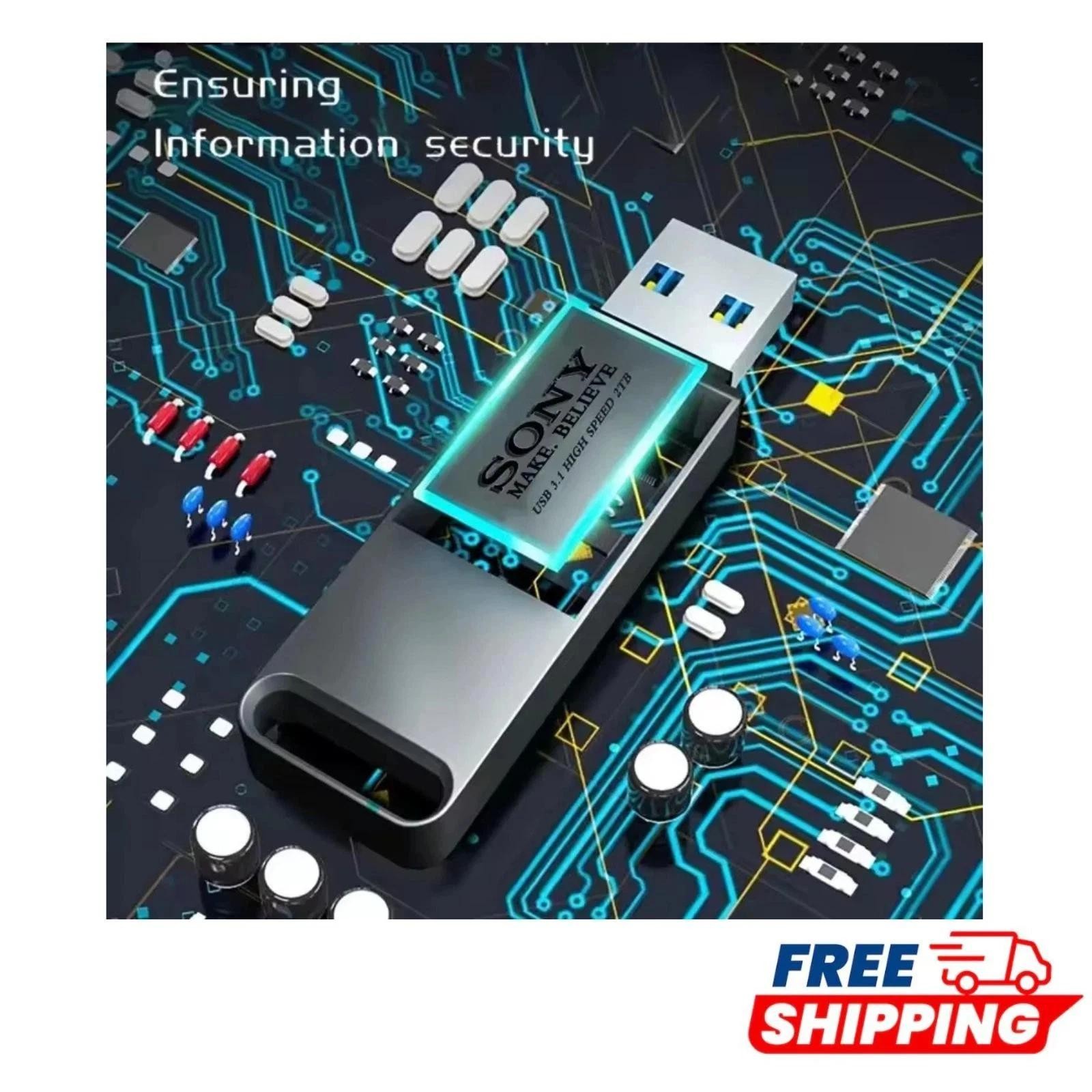 Sony 2TB USB 3.0 Flash Drive High Speed Memory Stick for PC Laptop Mac PS4 PS5