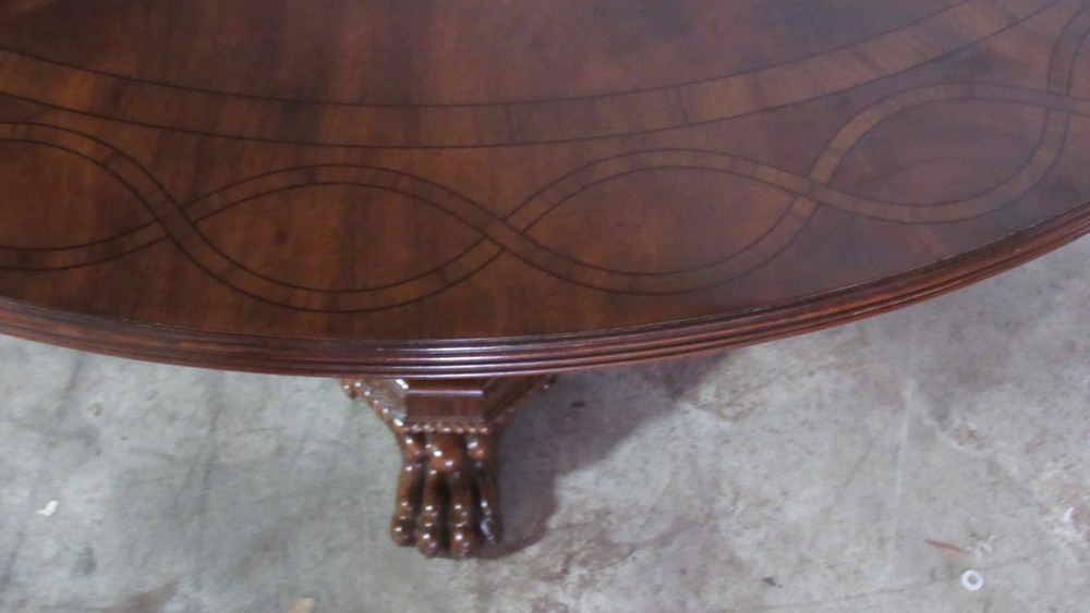Maitland Smith Round Mahogany Dining Table Chippendale Amazing