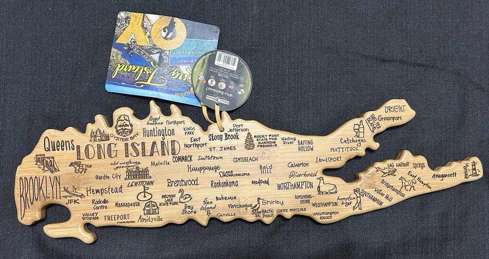 Long Island Map Shaped Serving Board/ Wall hanger 22"