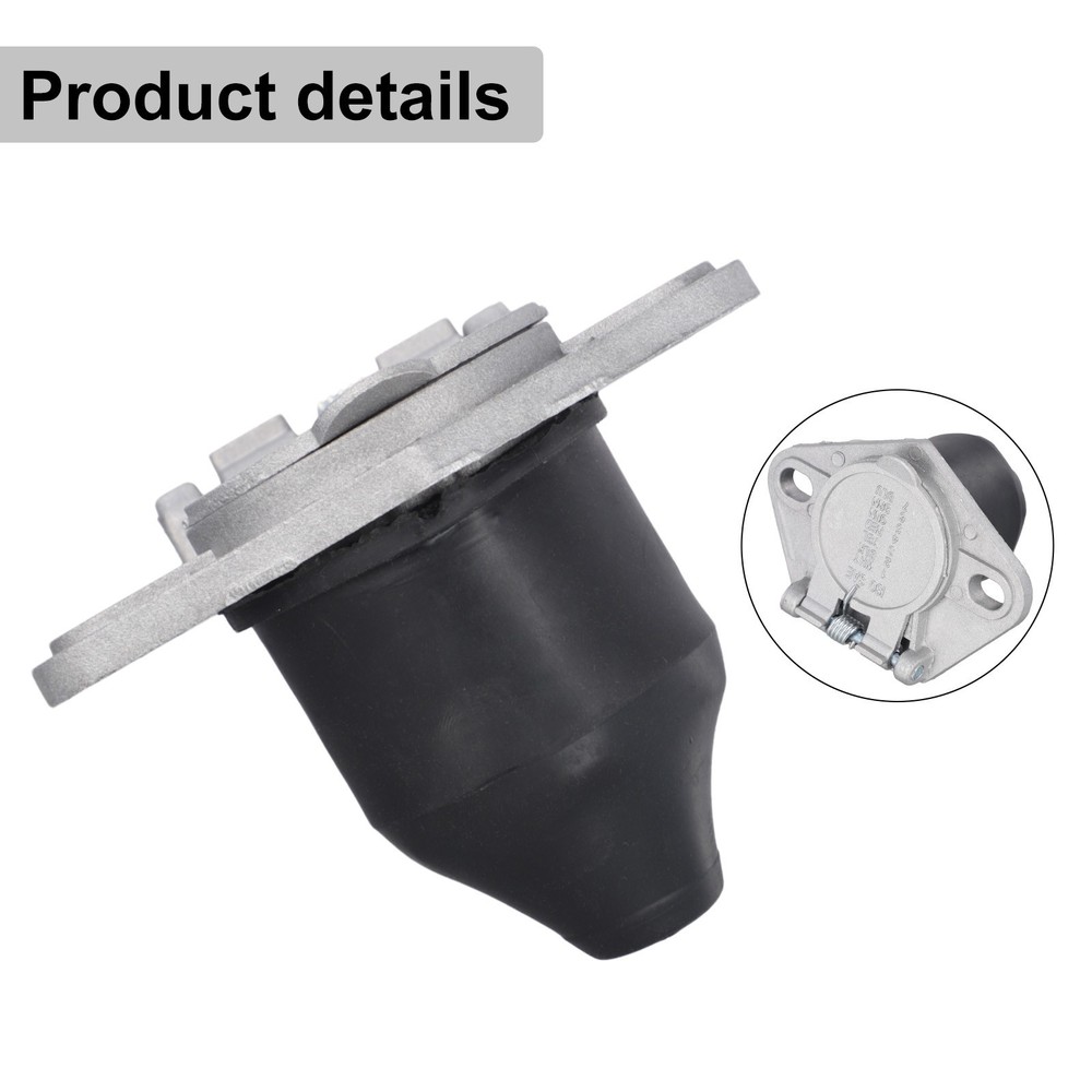 7 Way Socket SemiTrailer Truck Light Connector Round Split Pin ReceptaclePlug