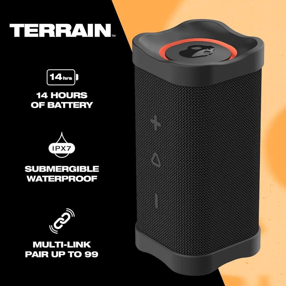Skullcandy Terrain XL XT Water-Resistant Wireless Bluetooth Speaker - Black [LN]