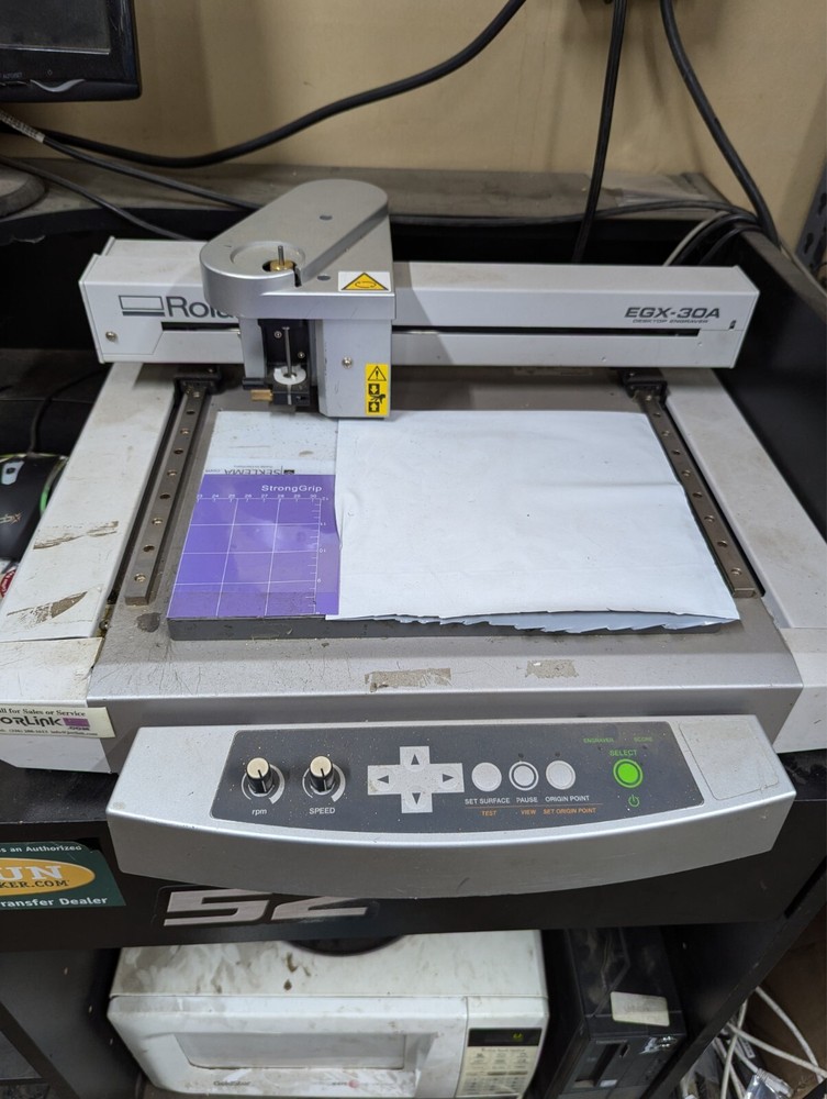 Roland EXG-30A Desktop Engraving Machine Working Great