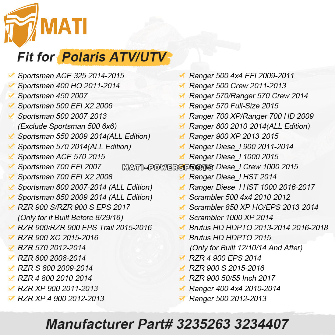 FRONT DIFFERENTIAL SPRAGUE ROLLER KIT Fits POLARIS RZR 800 EFI 08-14 aluminum