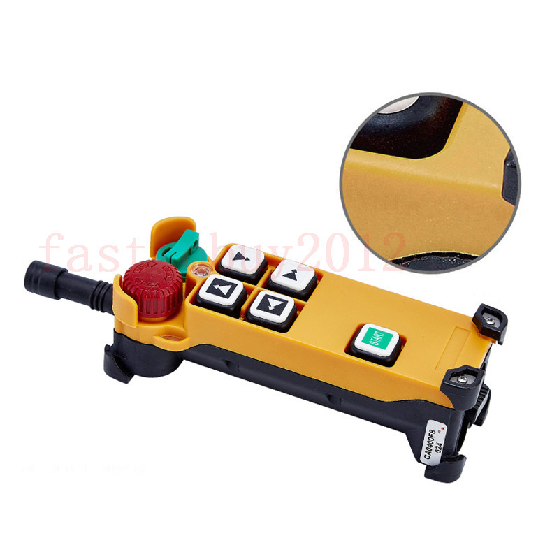 Industrial Wireless Radio Remote Control Hoist Crane Transmitter+Receiver 2 Step