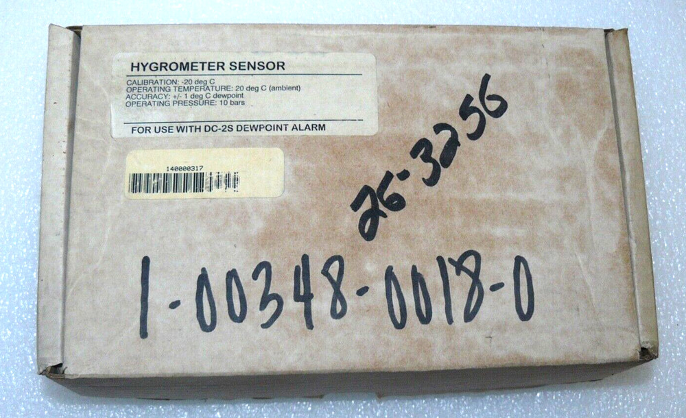 Edgetech DC-2S Dewpoint Alarm Hygrometer Sensor 20° C 10 Bars PSI New