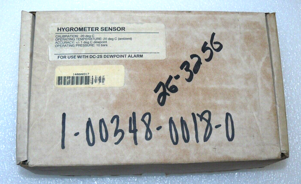 Edgetech DC-2S Dewpoint Alarm Hygrometer Sensor 20° C 10 Bars PSI New