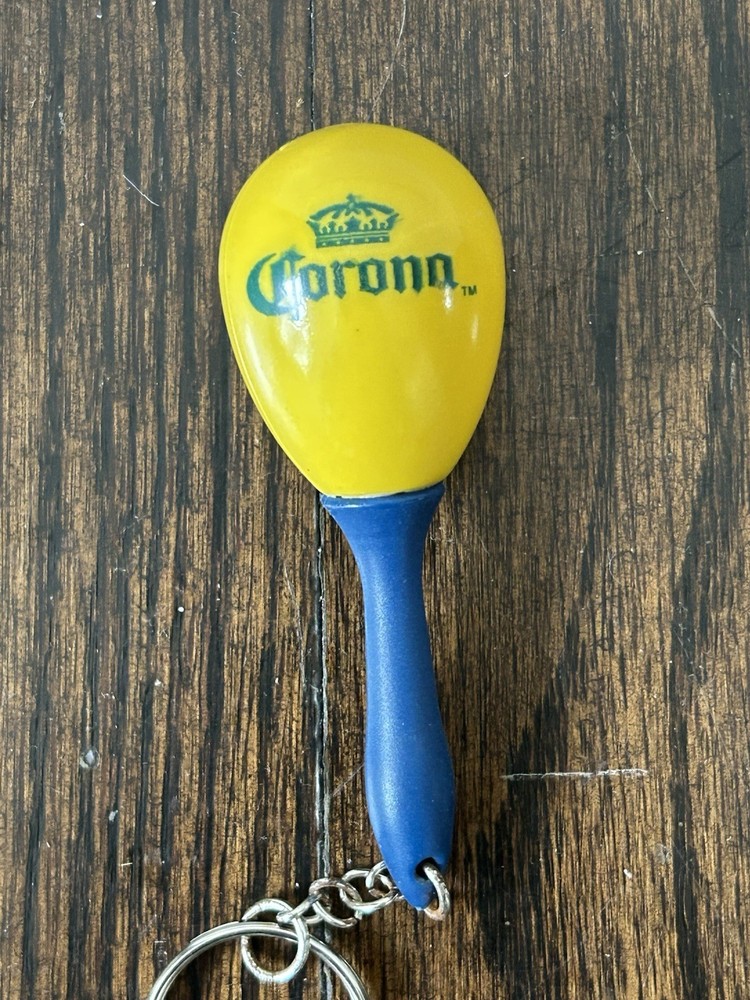Vintage Corona Beer Keychain - Maraca Cha Cha