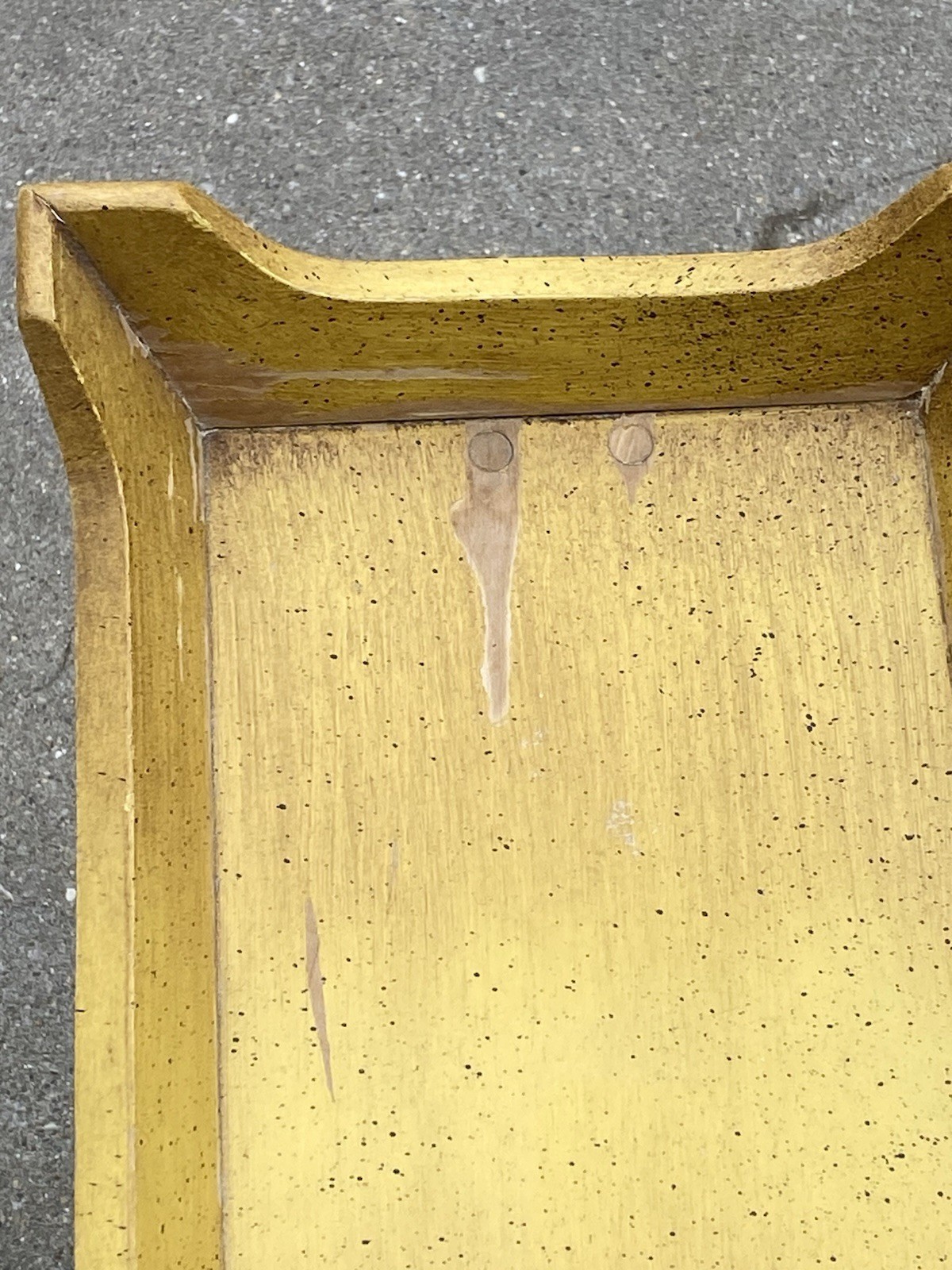 Tell City Chair Company Solid Hard Rock Maple Antique Yellow 3 Tier Side Table