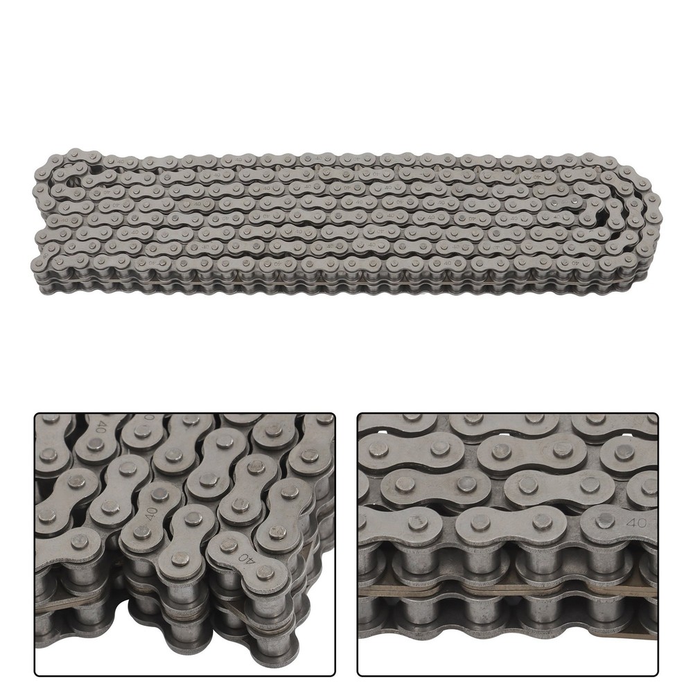 #40-2 Duplex Roller Chain 10 Feet Double Strand with 2 Connecting Links