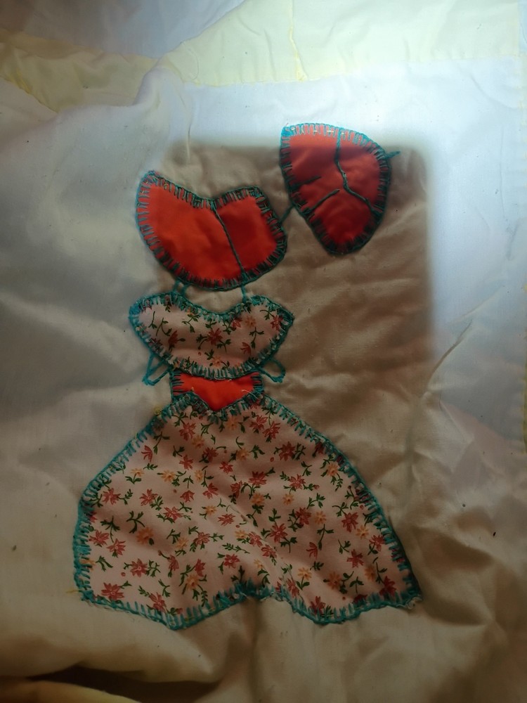 vintage hand sewn quilt patchwork