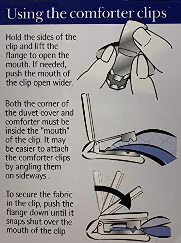 Padded Duvet Clips (4-Pack) - Secure Blanket & Comforter Fasteners | No-Shift