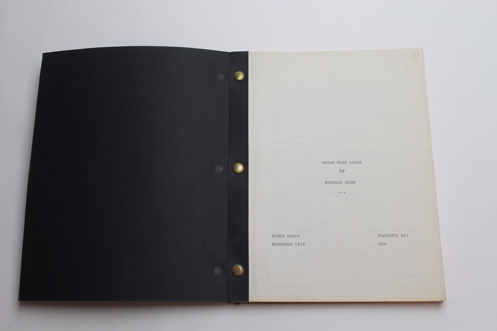 THIRD TIME LUCKY / Stanley Mann 1976 Unproduced Screenplay