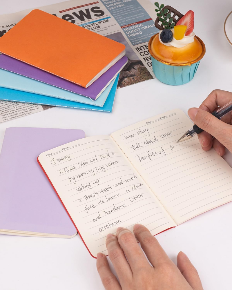 Small Lined Notebooks Bulk 120 Pack Mini Journal Pocket Notepads Set Colorful Co