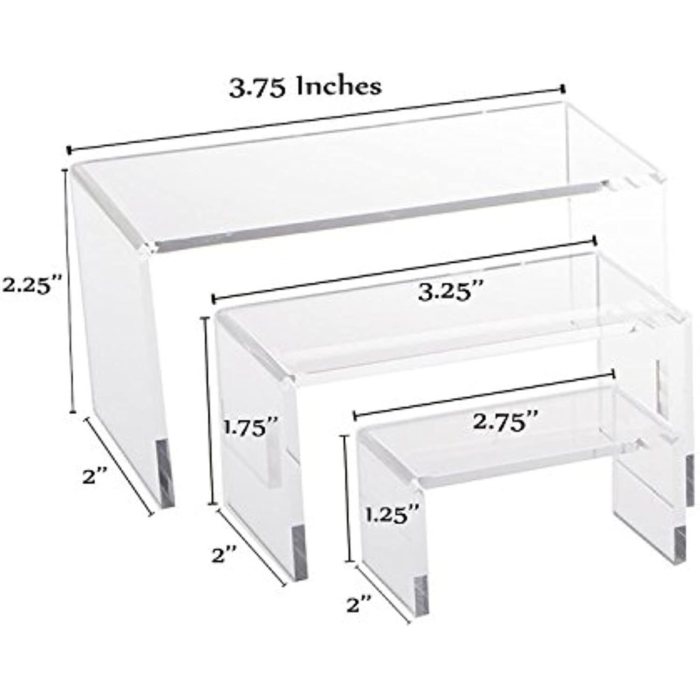 3 Piece Acrylic Riser Set