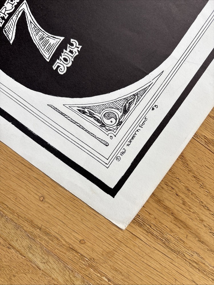 Fillmore Poster Era Greg Irons Western Front 1967