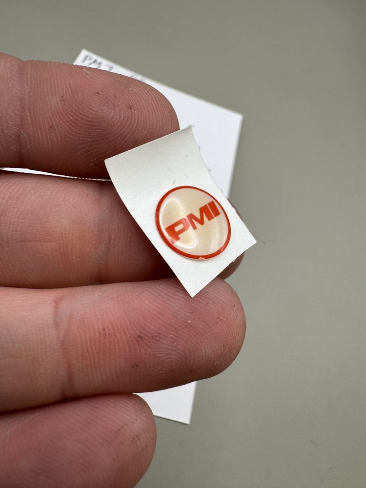 PMI PB Jewel Logo Sticker Red/Silver