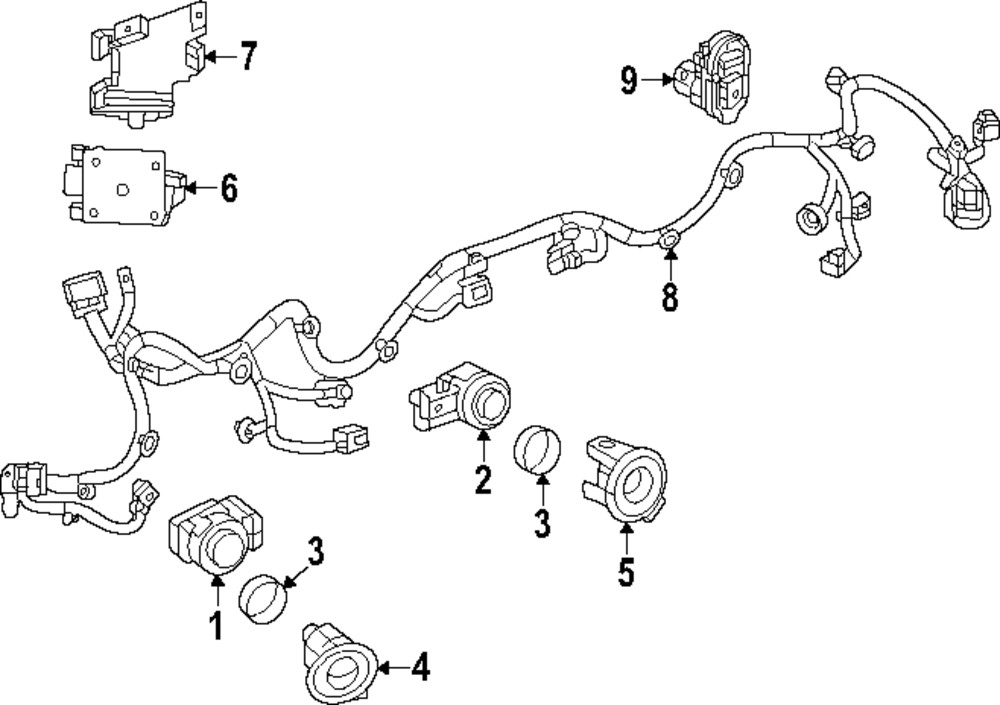 Genuine GM Reverse Sensor Bracket 84939190