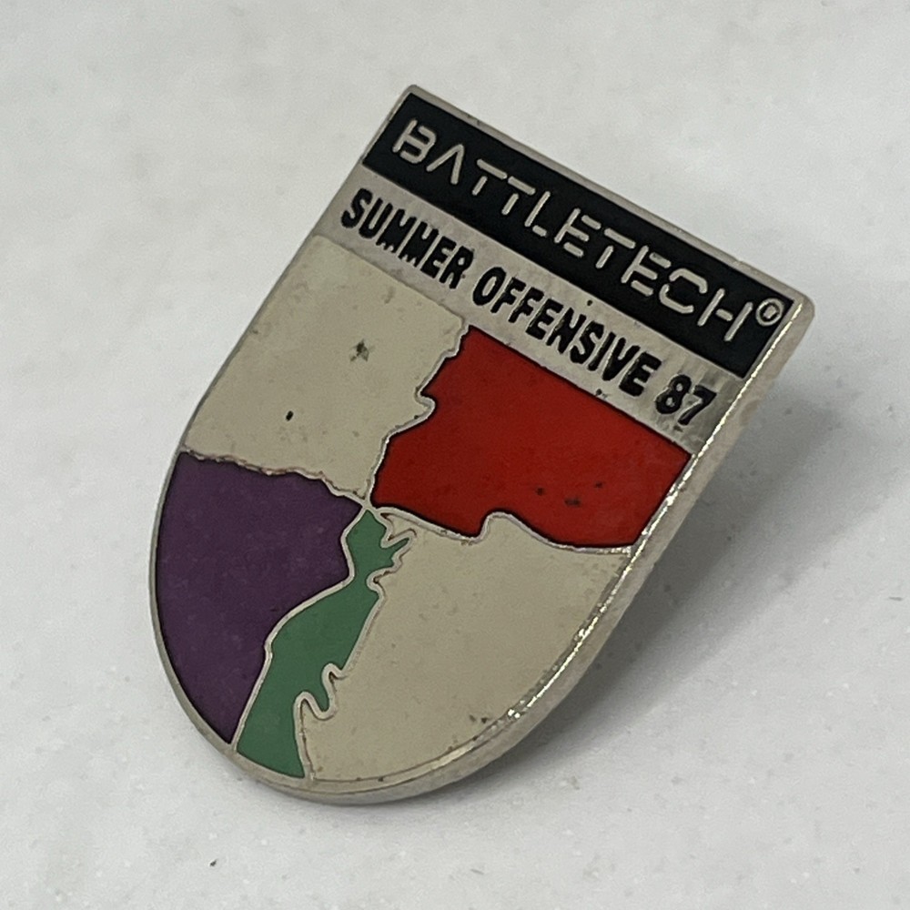 Battletech Battle Tech Summer Offensive '87 Video Gam Enamel Hat Pin