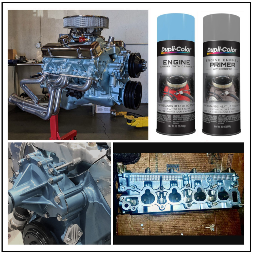 Pontiac Blue Metallic Spray Paint Engine Brake Caliper Restore +Primer Coating