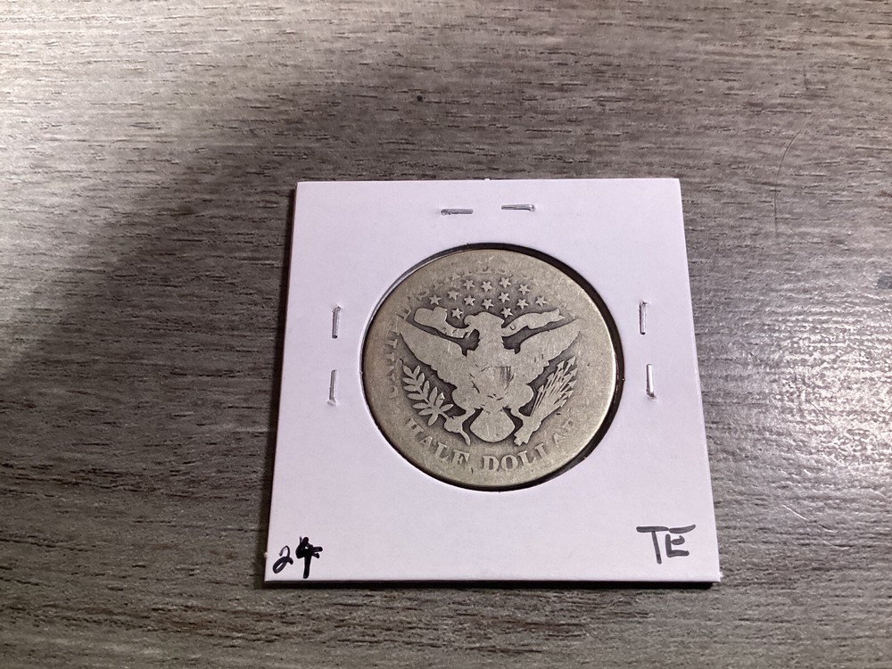1901 Barber 90% Silver Half-Dollar 032124 02te