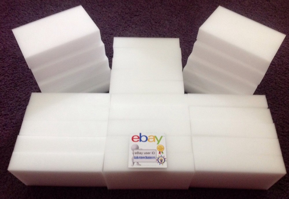 30 PREMIUM Grade Melamine Sponge Eraser BULK PACK 3/4" Works Like Magic!