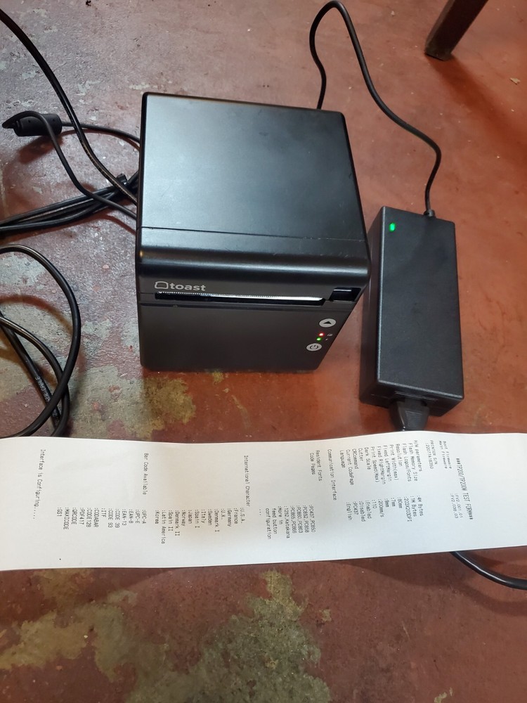 Toast Flex POS Data Processing System TT200 Card Reader And Thermal Receipt