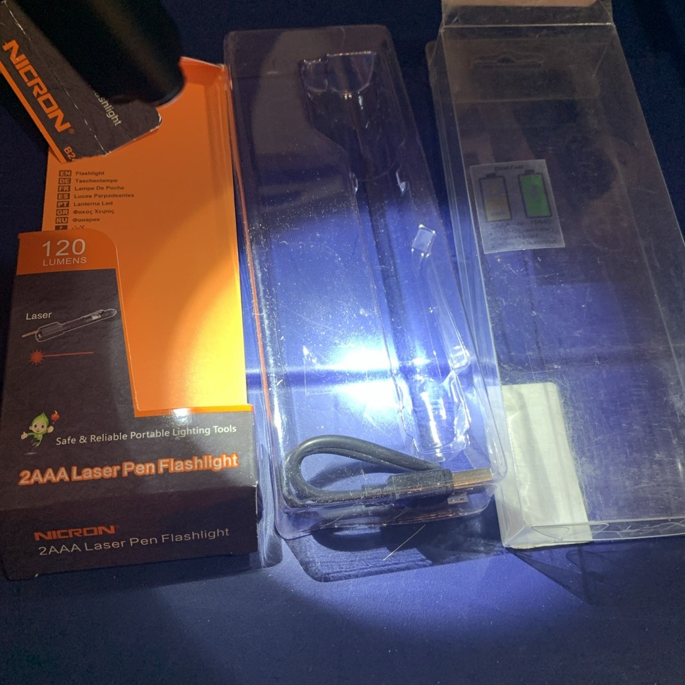 Nicron B24 Laser flashlight Pen Light