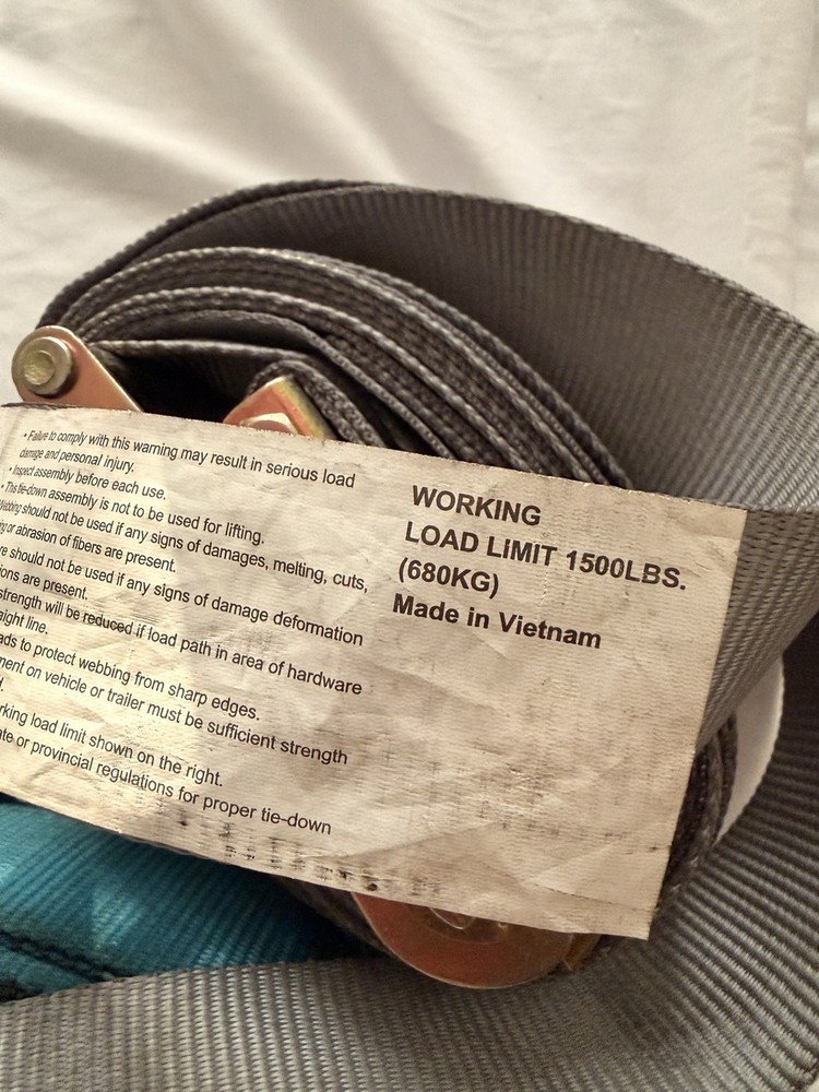 2" x16' Ratchet E Track Straps E Fitting Truck Cargo Van/trailers