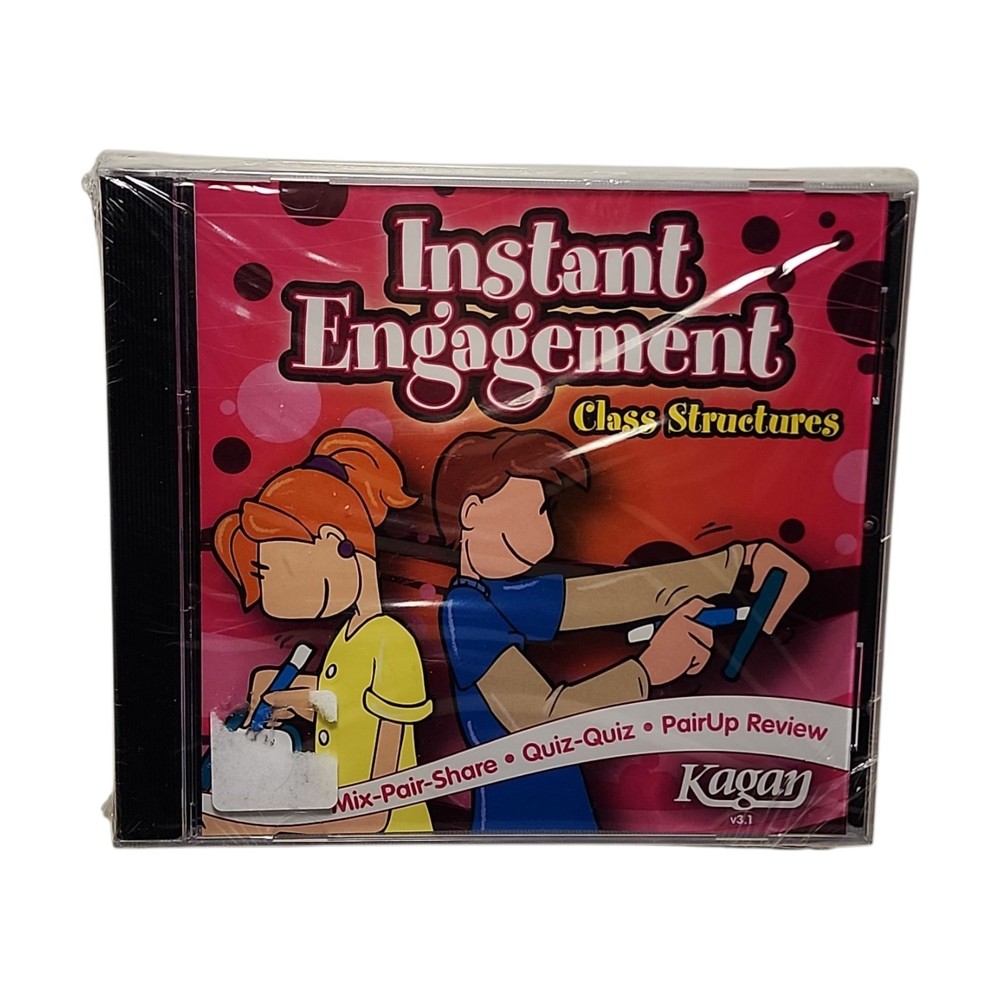 Kagan Instant Engagement Software Cooperative Learning 3 Discs PC Mac 2019 New