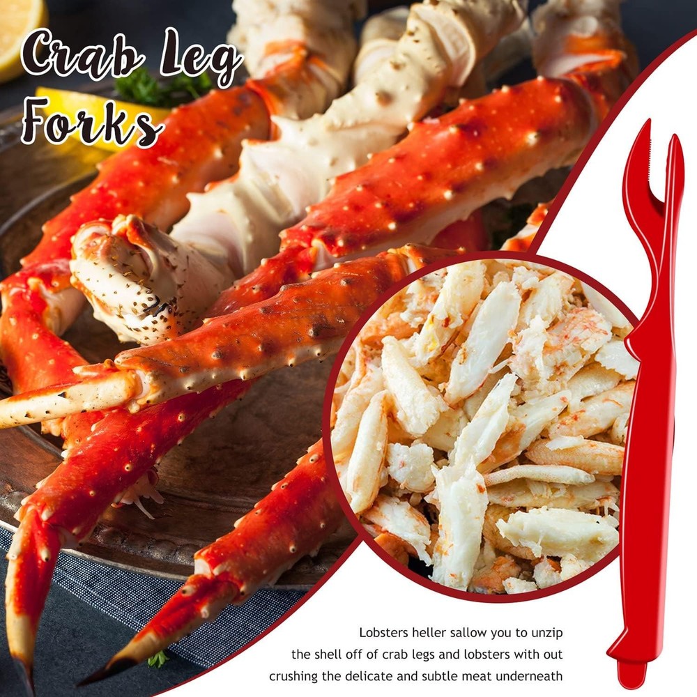 20Pcs Crab Legs Crackers - Crackers Picks Tools Set for Lobster, Crab, Crawfish,