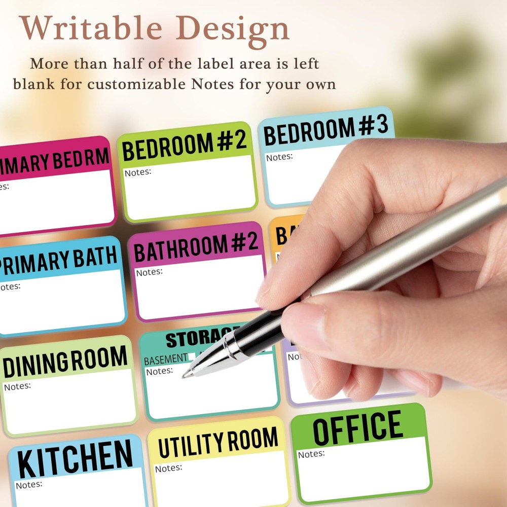 600 Pcs Moving Labels for Boxes, 3 x 2 Packing 2" x 3", Multicolor
