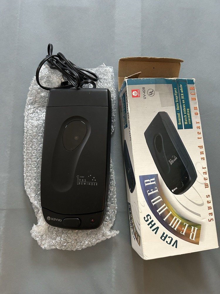 Kinyo Black VHS VCR Video Tape Rewinder