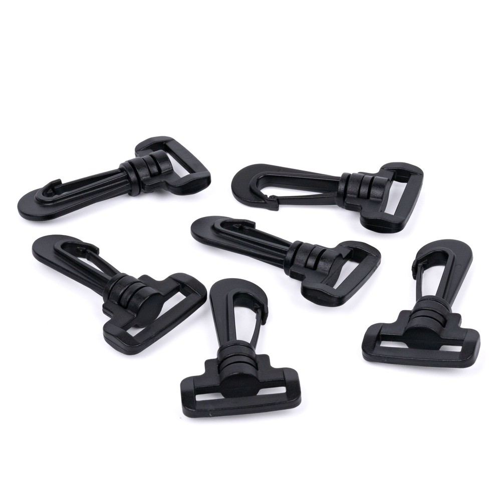 100 - 1 Inch Plastic Swivel Hook Snap