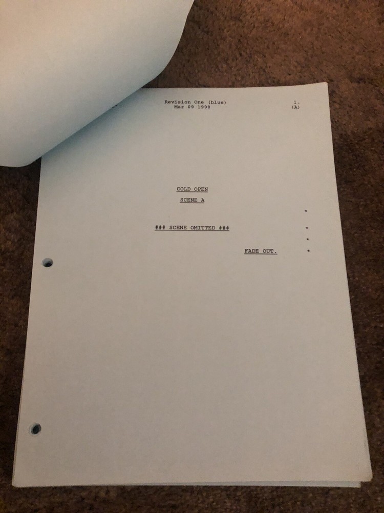 SEINFELD "THE MAID" ... Vintage Script
