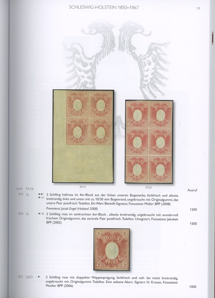 Schleswig-Holstein Germany Specialized Auction Catalog Kohler 2024
