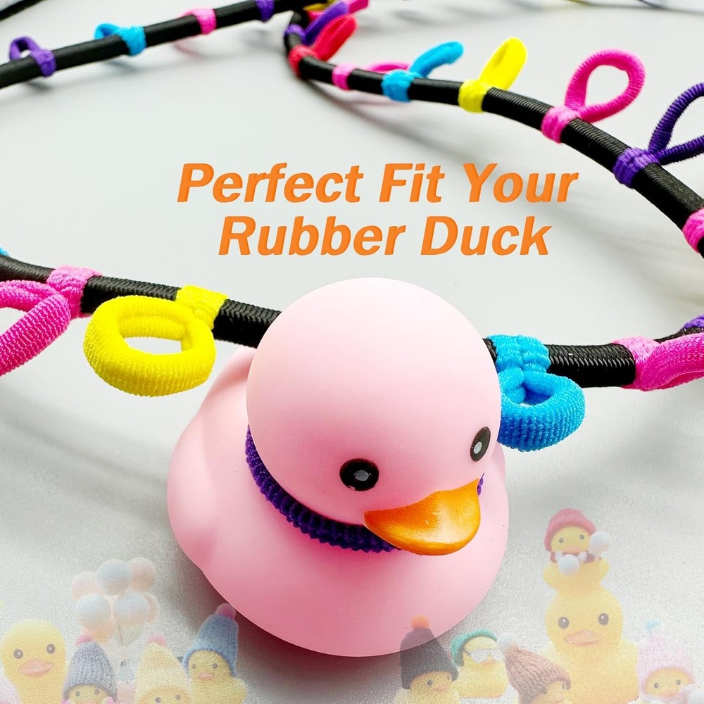 Rubber Duck Display Holder, Paracord Strap with Hooks, Fixed 55 inches