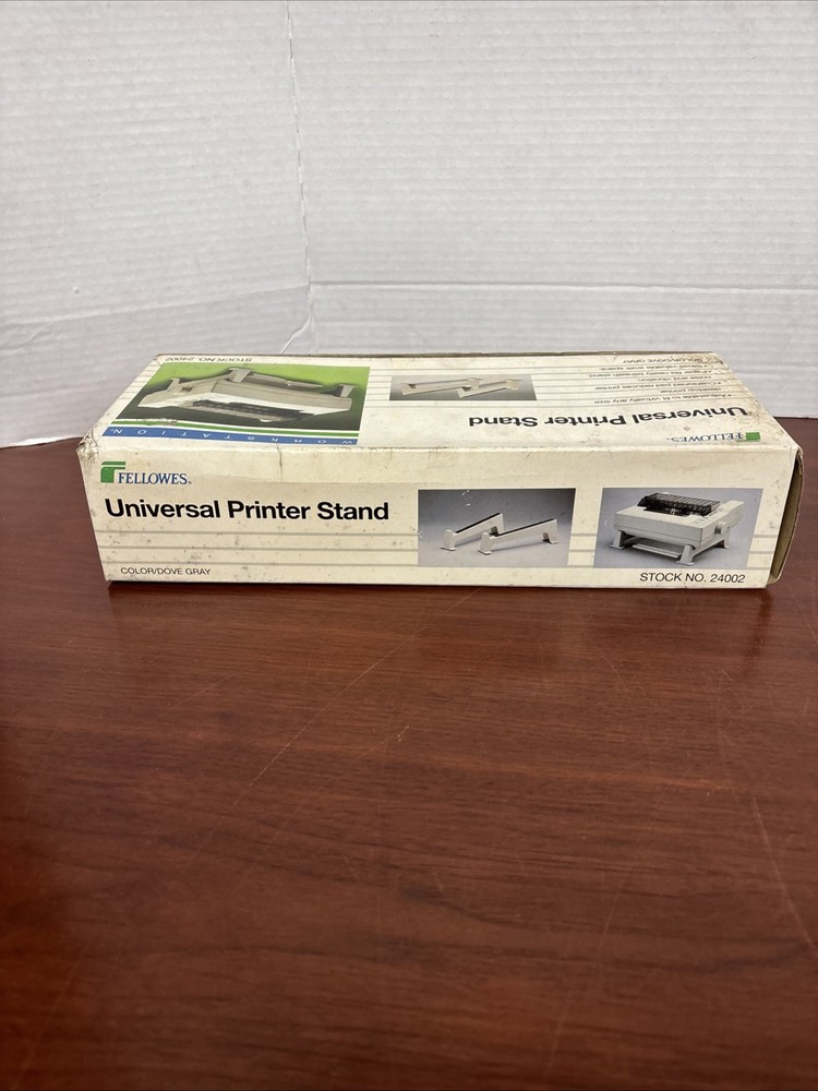 Fellowes Printer Adjustable Stand 2pc Gray 24002 ***New
