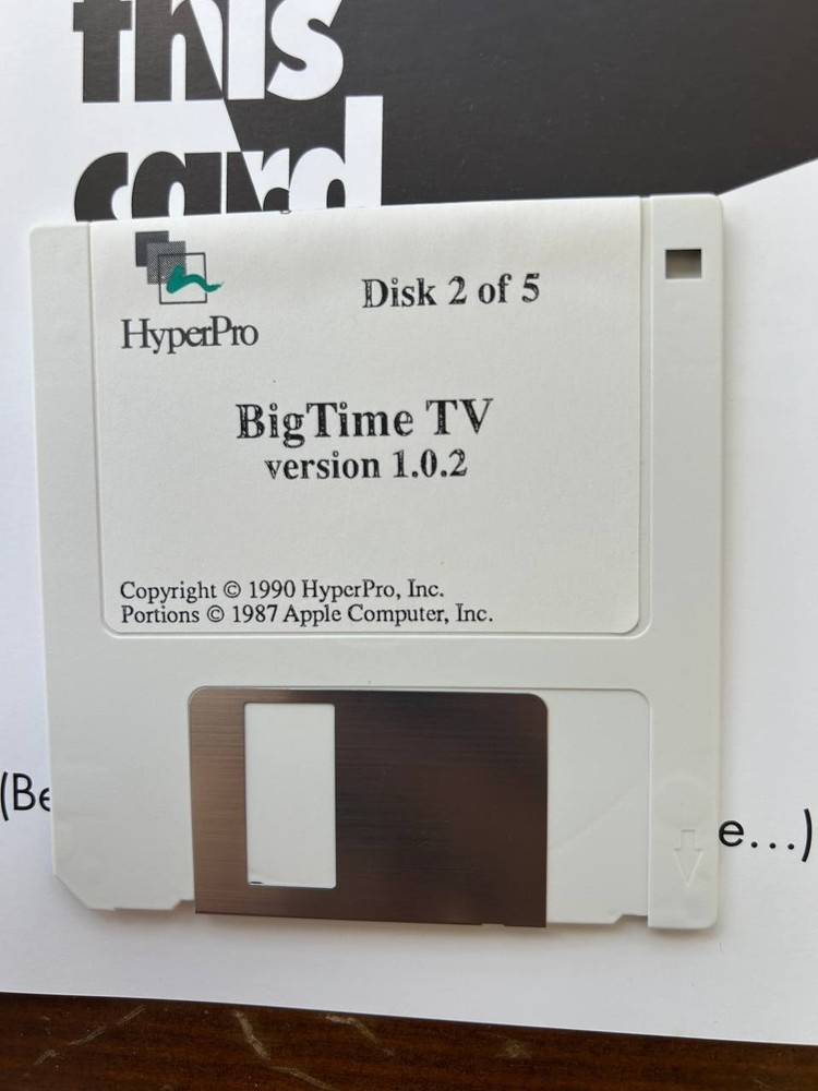 Vintage HyperPro BigTime TV. Multimedia Video Authoring System
