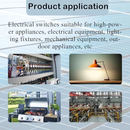 DC 12-24V Inline Switch, DPST Double-Sided Wiring Switch IP67 Waterproof 25A