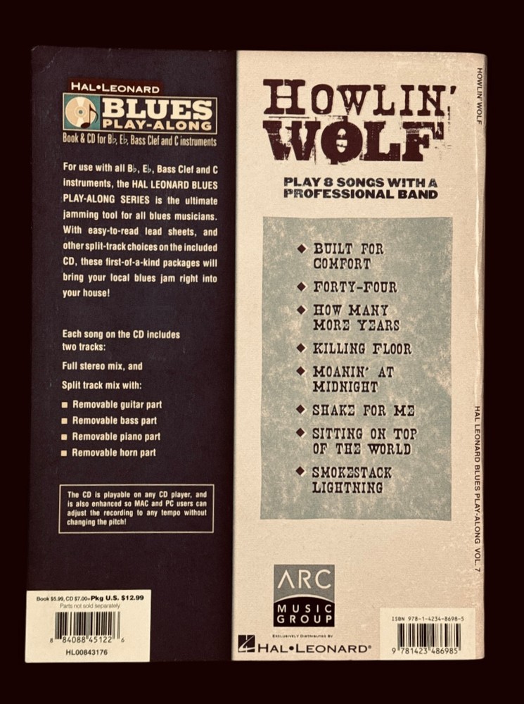 Blues Play-Along [V07] Howlin’ Wolf: CD