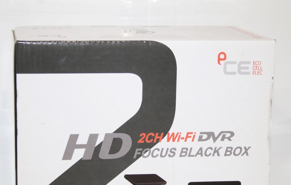 eCell e-Focus 2CH Night Vision Dash Cam w/Separate Main Device & Smartphone Link