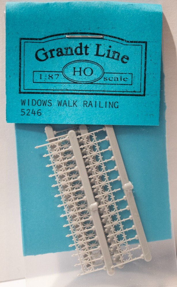 Grandt Line HO #5246 Widow's Walk Iron Railing pkg(4)